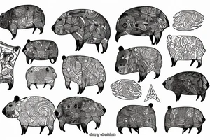 Capybara tattoo idea