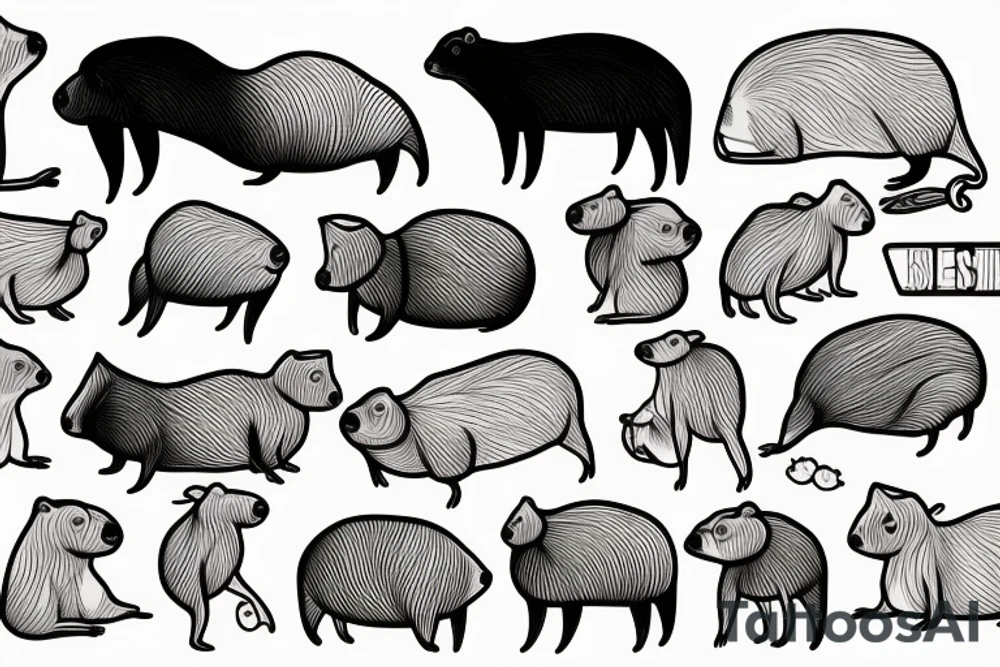 Capybara tattoo idea