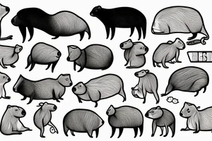 Capybara tattoo idea