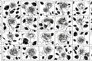 I love-a love-a you. -Grandma 
Puzzle piece 
Rose tattoo idea