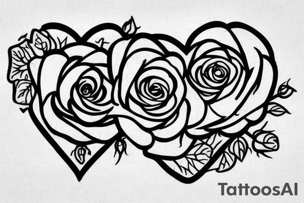 I love you. -Grandma 
Puzzle piece 
Rose tattoo idea