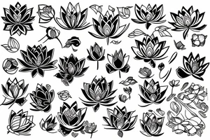 lotus flower tattoo idea