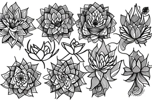 lotus flower tattoo idea