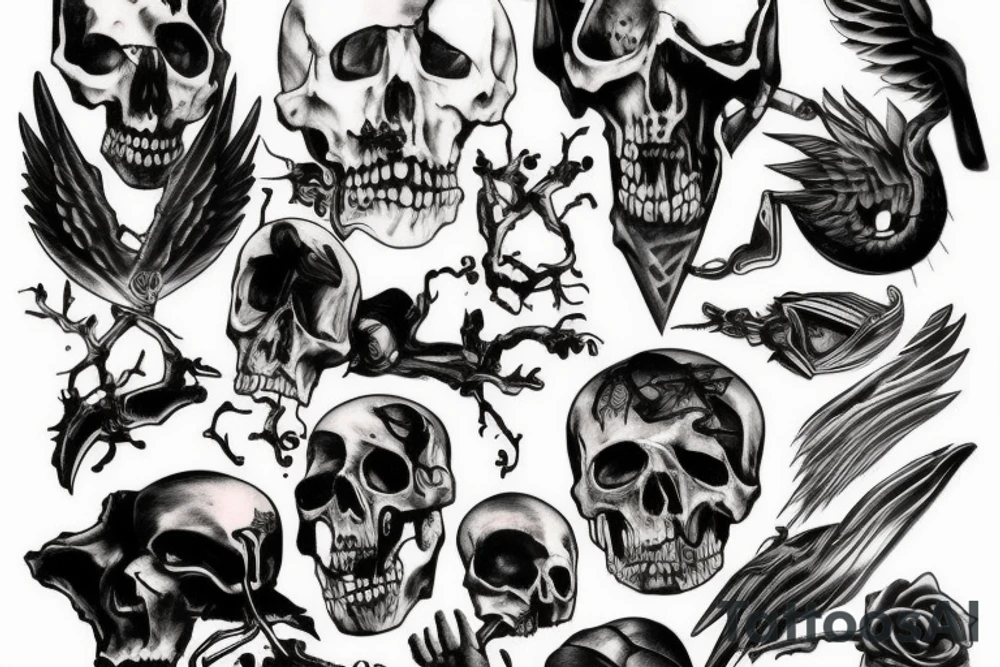 Vengeance, death, hatered tattoo idea