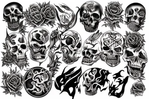 Dedication,Vengeance, death tattoo idea