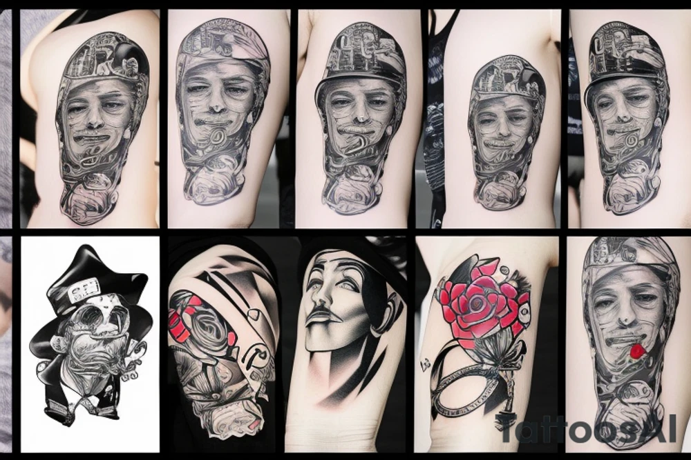 left arm full sleeve tattoo idea