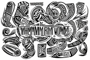 tribal forearm tattoo with the words "Remember Why" and "My Turn" on opposit sides tattoo idea