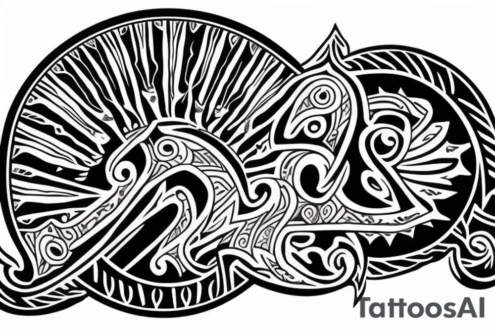 tribal forearm tattoo with the words "Remember Why" and "My Turn" on opposite sides tattoo idea