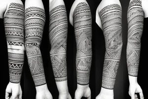 tribal forearm tattoo with the words "Remember Why" and "My Turn" on opposite sides tattoo idea
