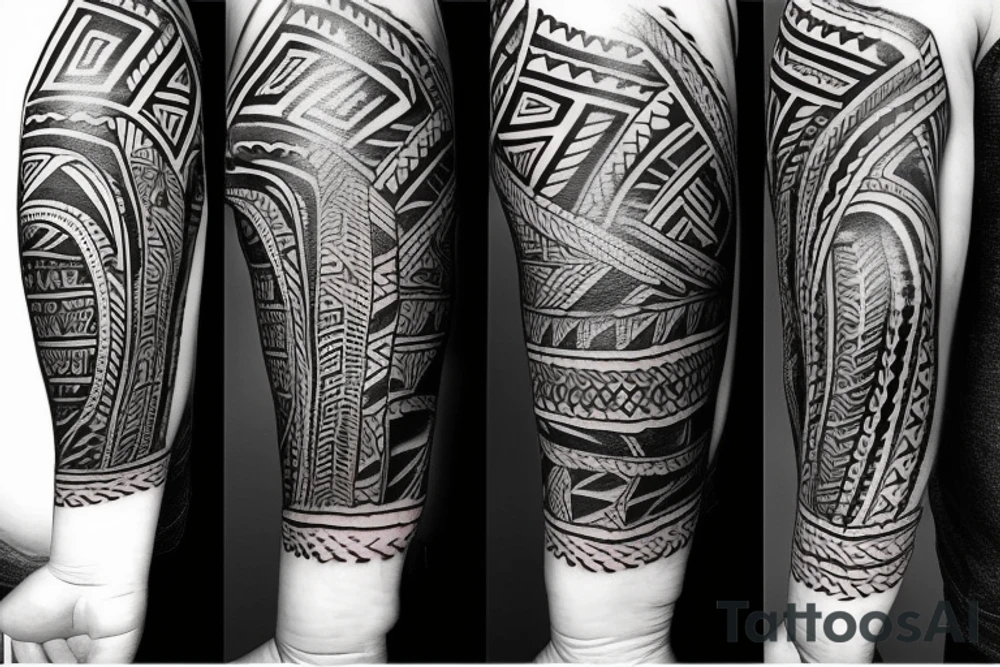 tribal forearm tattoo with the words "Remember Why" and "My Turn" on opposite sides tattoo idea
