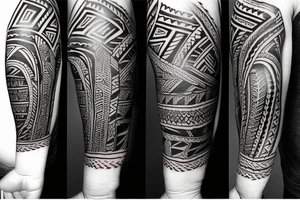 tribal forearm tattoo with the words "Remember Why" and "My Turn" on opposite sides tattoo idea