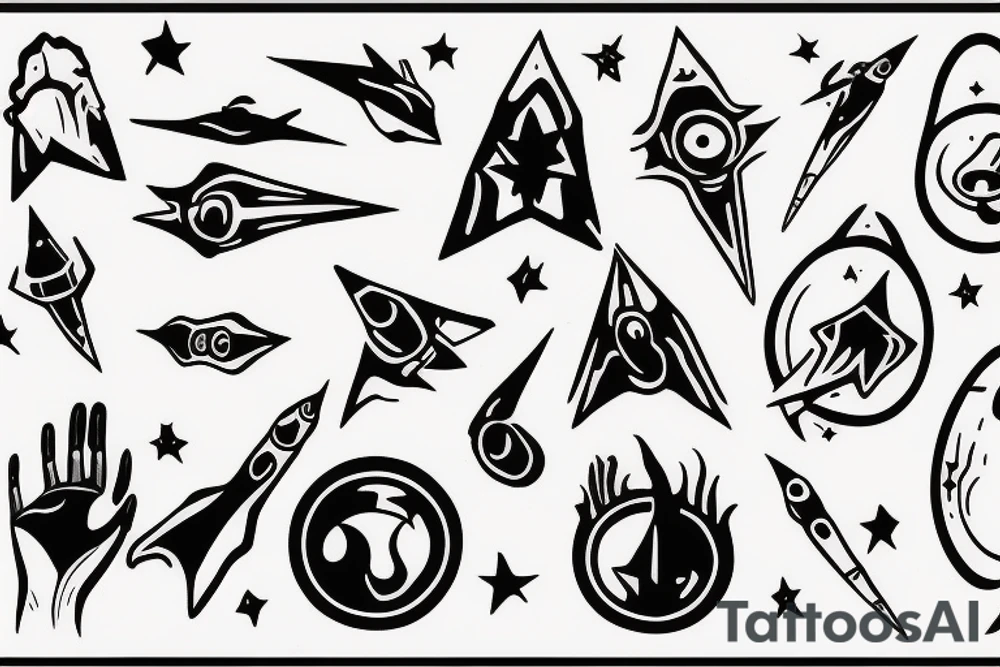 Alien abduction tattoo idea