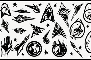 Alien abduction tattoo idea