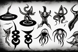 Alien abduction tattoo idea
