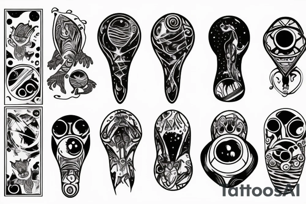 Alien abduction tattoo idea