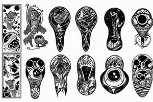 Alien abduction tattoo idea