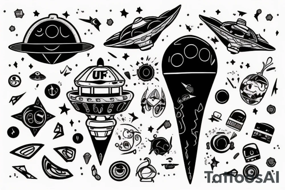 UFO 🛸 tattoo idea