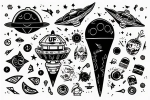 UFO 🛸 tattoo idea