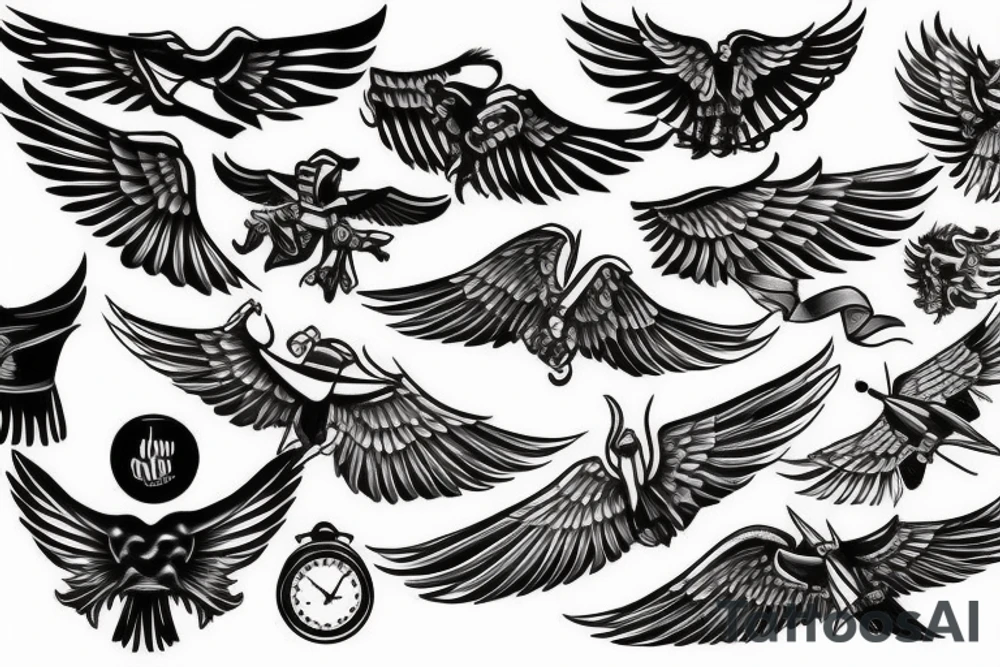 pilot wings tattoo idea