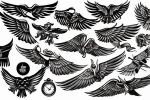 pilot wings tattoo idea