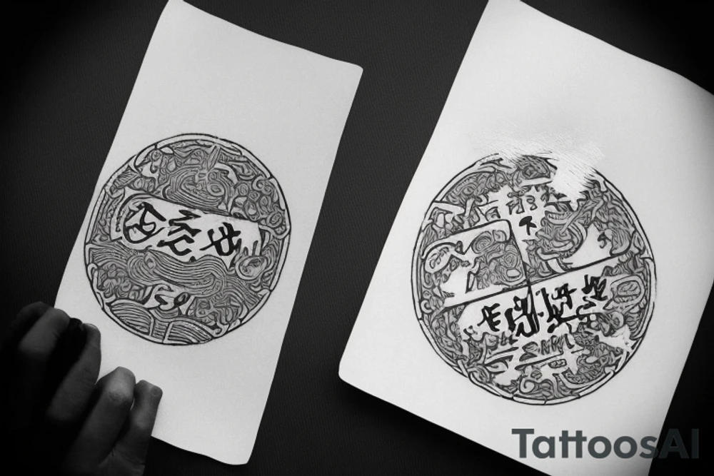 無全 (wú quán) is a Chinese word that can be translated as "nothingness" or "emptiness." In Chinese philosophy and religion, the concept of 無全 is often associated with the idea of emptiness or the absence of inherent existence. tattoo idea