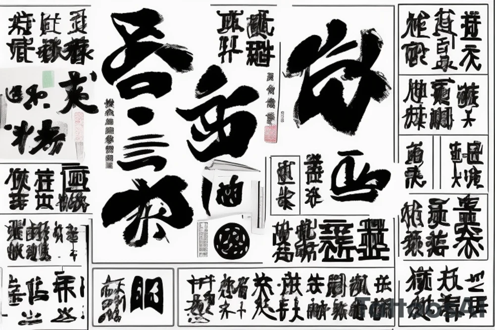 全無 (quán wú) is a Chinese phrase that can be translated as "completely without," "totally lacking," or "utterly absent." tattoo idea