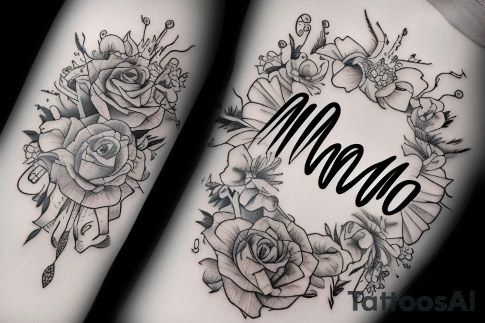 The Word Mom tattoo idea