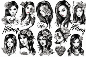 The Word Mom tattoo idea