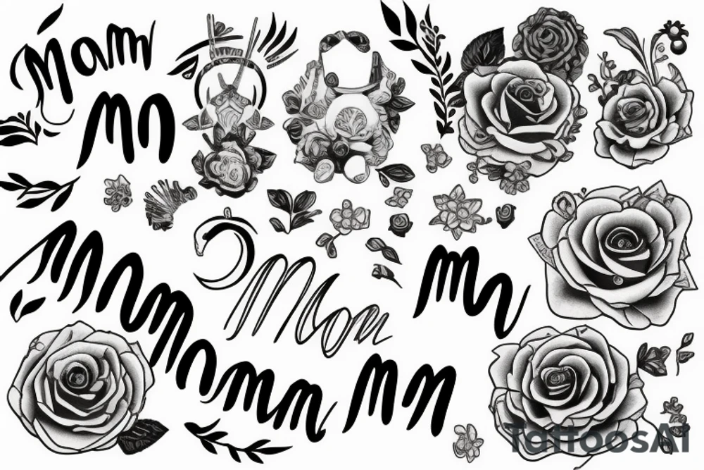 The Word Mom tattoo idea