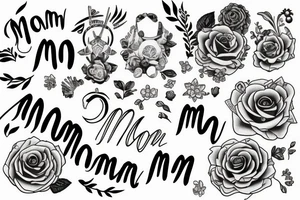 The Word Mom tattoo idea
