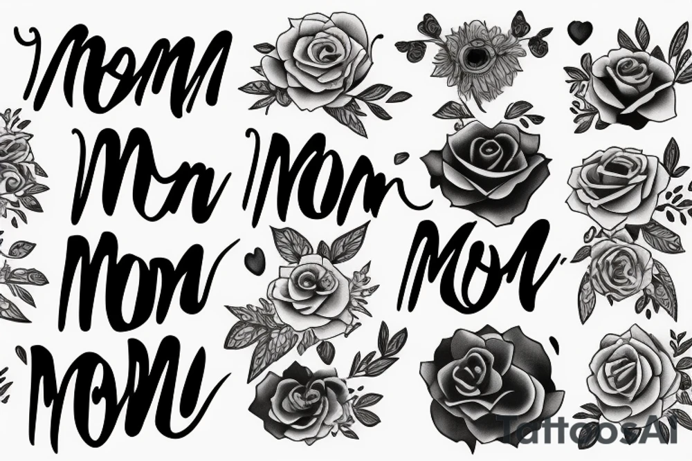 The Word Mom tattoo idea