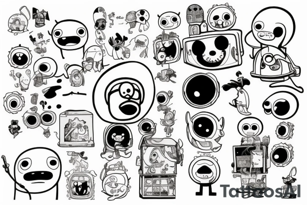Adventure time finn and jake tattoo idea