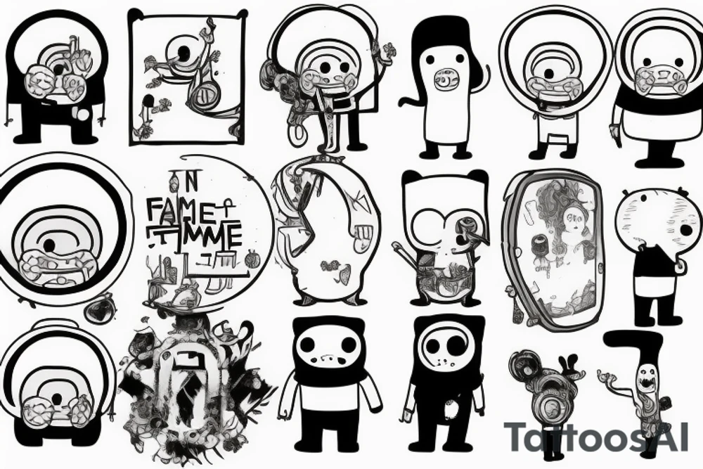 Adventure time finn and jake tattoo idea