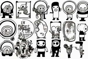 Adventure time finn and jake tattoo idea