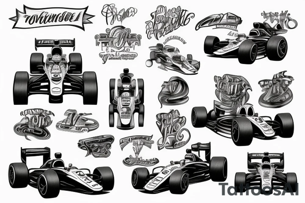 Formula 1 Car tattoo idea