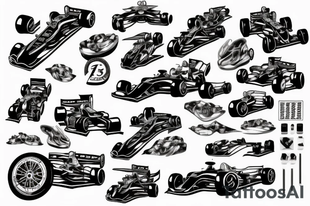 Formula 1 Car tattoo idea
