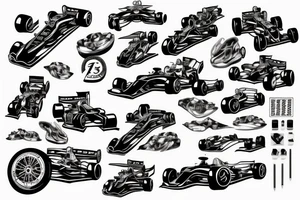Formula 1 Car tattoo idea