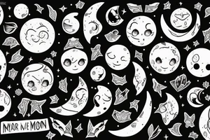 We are different like the moon and the sun but together we are incredible tattoo idea