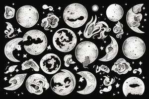 We are different like the moon and the sun but together we are incredible tattoo idea