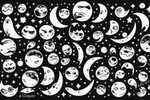 We are different like the moon and the sun but together we are incredible tattoo idea