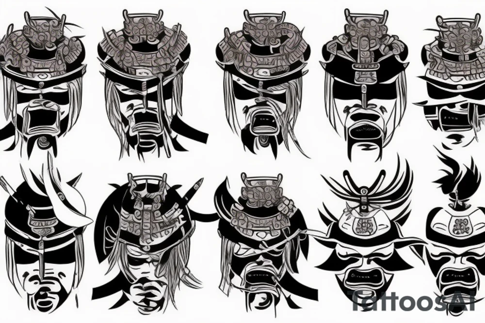 Japanese samurai tattoo idea