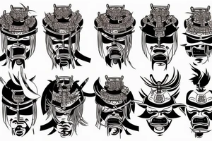 Japanese samurai tattoo idea