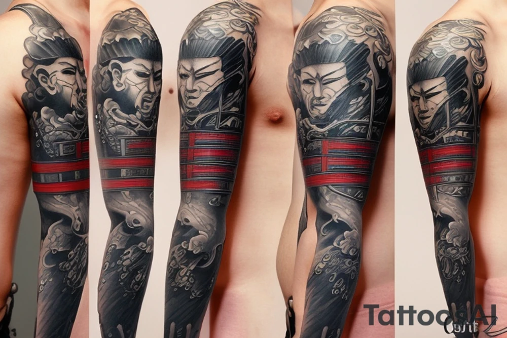 Japanese samurai tattoo idea