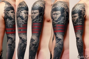 Japanese samurai tattoo idea