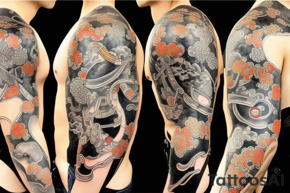 Japanese samurai tattoo idea