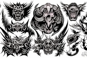 Demon tattoo idea