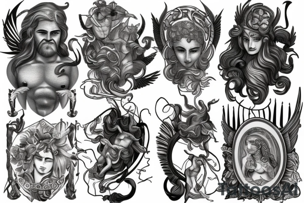 greek gods tattoo idea