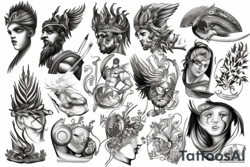 greek gods tattoo idea