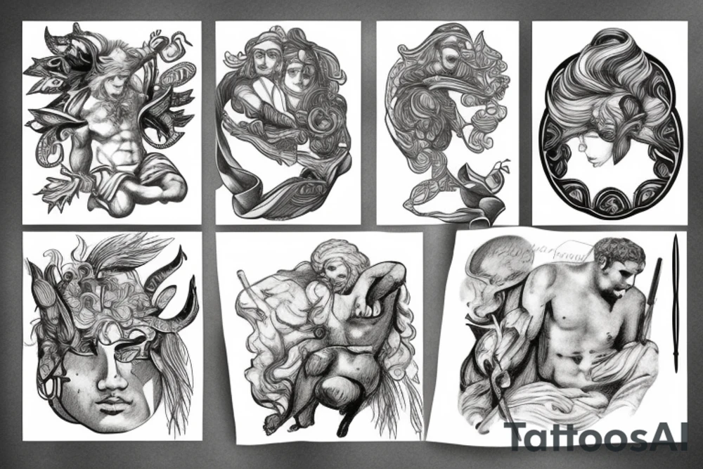 greek gods tattoo idea