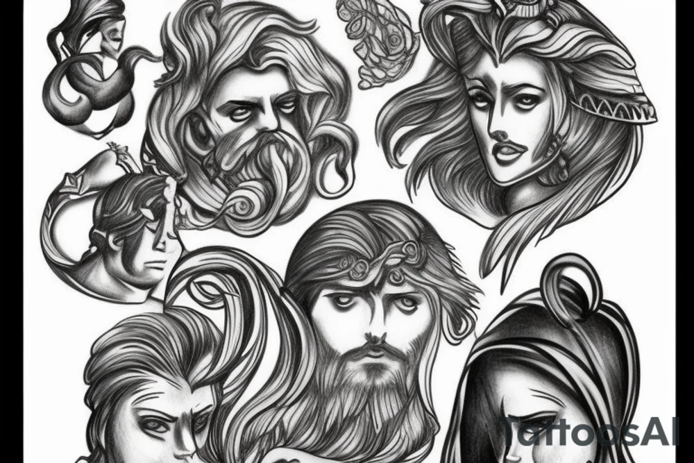 greek gods tattoo idea